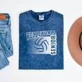 Class Of 2025 Volleyball Senior Class 25 Graduation Mineral Wash Tshirts Mineral Navy