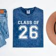 Class Of 2026 Freshman High School Senior Graduation Mineral Wash Tshirts Mineral Navy