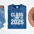 Class Of 2026 Graduation Senior School Pride Mineral Wash Tshirts Mineral Navy