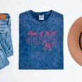 Class Of 2026 Pink Coquette Bow Cap Senior 2026 Graduation Mineral Wash Tshirts Mineral Navy