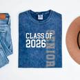 Class Of 2026 Senior 2026 Graduation 2026 Student Kids Mineral Wash Tshirts Mineral Navy