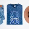 Class Of 2026 Senior Retro Graduation 2026 First Day Vintage Mineral Wash Tshirts Mineral Navy