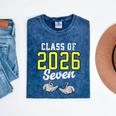 Class Of 2026 Six Seven Senior Yellow Graduation 6 7 Mineral Wash Tshirts Mineral Navy