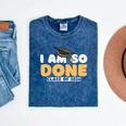 Class Of 2026 I Am So Done Graduation For Him Her Women Men Premium Tri-Blend Mineral Wash Tshirts Mineral Navy
