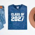 Class Of 2027 High School College Graduation Reunion T-Shirt Mineral Wash Tshirts Mineral Navy