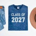 Class Of 2027 Shirt Graduation School Future Graduate Mineral Wash Tshirts Mineral Navy
