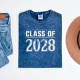 Class Of 2028 Senior Graduation Year Idea Mineral Wash Tshirts Mineral Navy