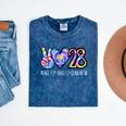 Class Of 2028 Shirt Tie Dye Senior Graduation Class Reunion Mineral Wash Tshirts Mineral Navy