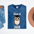 Class Of 2028 TShirt Back To School Graduation Year Boy Girl Mineral Wash Tshirts Mineral Navy
