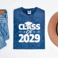 Class Of 2029 Shirt For Elementary Kids Graduation Mineral Wash Tshirts Mineral Navy