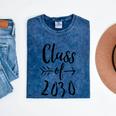 Class Of 2030 Graduation Kindergarten Seniors Mineral Wash Tshirts Mineral Navy
