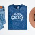 Class Of 2030 Kindergarten To Graduation Future Mineral Wash Tshirts Mineral Navy