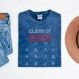 Class Of 2031 Graduation T-Shirt With Space For Hand Prints Mineral Wash Tshirts Mineral Navy