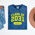 Class Of 2031 Shirts For Kindergarten Photo To Graduation Mineral Wash Tshirts Mineral Navy
