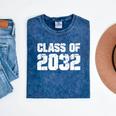 Class Of 2032 High School College Graduation Reunion T-Shirt Mineral Wash Tshirts Mineral Navy