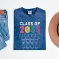 Class Of 2035 Graduation Check List Mineral Wash Tshirts Mineral Navy