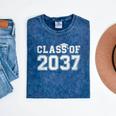 Class Of 2037 Kindergarten To Graduation First Day Of School Mineral Wash Tshirts Mineral Navy