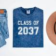 Class Of 2037 Shirt Graduation School Future Graduate Mineral Wash Tshirts Mineral Navy