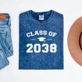 Class Of 2038 Grow Together First Day Of School Graduation Mineral Wash Tshirts Mineral Navy