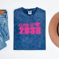 Class Of 2038 Pink Girls Growing Up School Memory Graduation Mineral Wash Tshirts Mineral Navy