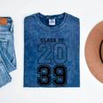 Class Of 2039 Blue Graduation Senior Student Tee Mineral Wash Tshirts Mineral Navy