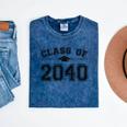 Class Of 2040 Grow With Me Graduation First Day Of School Mineral Wash Tshirts Mineral Navy
