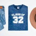 Class Of 32 2032 School Tee Shirt Graduation Class Party Mineral Wash Tshirts Mineral Navy