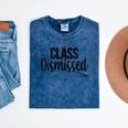 Class Dismissed Graduation End Of School Student Teacher Mineral Wash Tshirts Mineral Navy