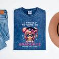 Classic I'm From The 1900s Retro Games Graduating Girl Premium Mineral Wash Tshirts Mineral Navy