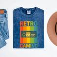 Classic Retro Gaming Nostalgia Mineral Wash Tshirts Mineral Navy