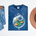 Clownfish Anemonefish Bubbles Water Frutiger Aero Y2K Style Mineral Wash Tshirts Mineral Navy Clownfish Anemonefish Bubbles Water Frutiger Aero Y2K Style Mineral Wash Tshirts Mineral Navy