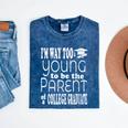 College Graduate Mom Dad Quote Graduation Party Mineral Wash Tshirts Mineral Navy