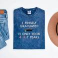 College Graduation Class Of 2021 Finally Graduated Mineral Wash Tshirts Mineral Navy