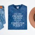Computer Science Shirt Degree Genius Graduation Mineral Wash Tshirts Mineral Navy