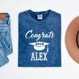 Congrats 2018 Alex College High School Graduation Mineral Wash Tshirts Mineral Navy