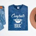 Congrats 2018 Eric College High School Graduation Mineral Wash Tshirts Mineral Navy