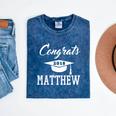 Congrats 2018 Matthew College High School Graduation T-Shir Mineral Wash Tshirts Mineral Navy