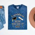 Congratulations Mom You Did It Mom Graduation 2026 Mineral Wash Tshirts Mineral Navy