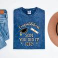 Congratulations Son You Did It Son Graduation 2026 Mineral Wash Tshirts Mineral Navy