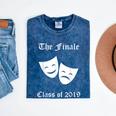 Cool Theater Graduation Tshirt Tragedy And Comedy Masks Mineral Wash Tshirts Mineral Navy