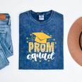 Cool Prom Squad 2025 Prom Graduation Party Matching 2025 Mineral Wash Tshirts Mineral Navy