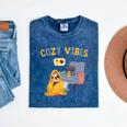 Cozy Vibes Atmospheric Introvert Mineral Wash Tshirts Mineral Navy