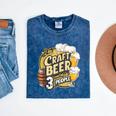 Craft Beer Lover Introverted & Hoppy Mineral Wash Tshirts Mineral Navy