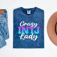 Crazy INTJ Lady Introvert Personality Mineral Wash Tshirts Mineral Navy Crazy INTJ Lady Introvert Personality Mineral Wash Tshirts Mineral Navy