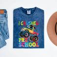 I Crushed Pre-K Monster Truck Graduation Preschool Grad 2025 Mineral Wash Tshirts Mineral Navy