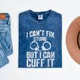 I Cuff Stupid Police Officer T Shirt Academy Graduation Mineral Wash Tshirts Mineral Navy