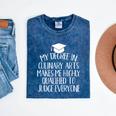 Culinary Arts Major Graduation Mineral Wash Tshirts Mineral Navy