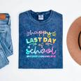 Custodian Life Graduation Day Last Day Of School Tie Dye Mineral Wash Tshirts Mineral Navy