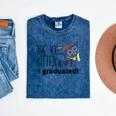 Cute Graduation Cat Masters High School T-Shirt For Men Women Kids Mineral Wash Tshirts Mineral Navy
