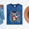Cute Graduation Zebra Holding Diploma T Shirt Mineral Wash Tshirts Mineral Navy